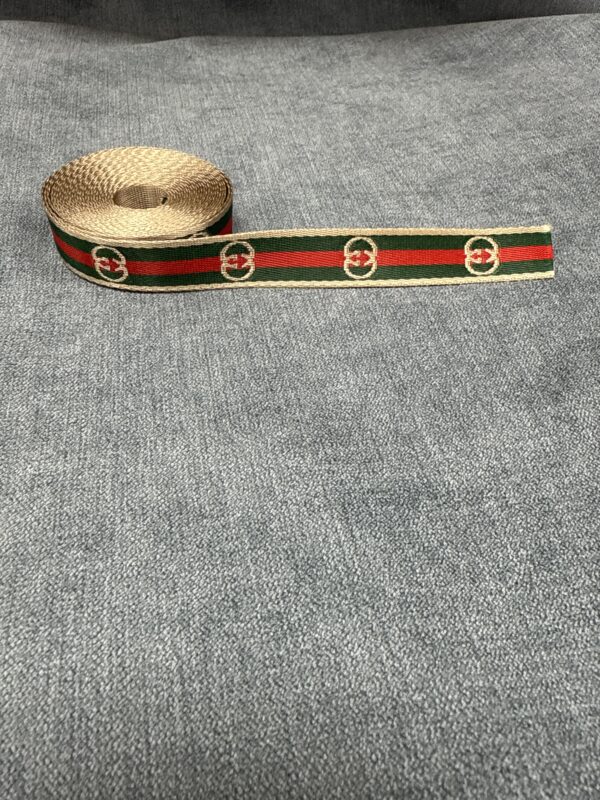 GG 1 Yd Signature Ribbon Grosgrain Designer Trim 1