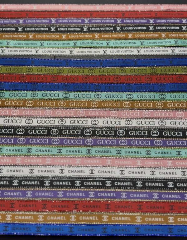 46” of 26 Different Designer Iron On Ribbon